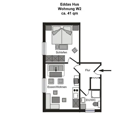 アパート Eddas-hus-whg-2